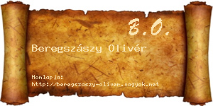 Beregszászy Olivér névjegykártya