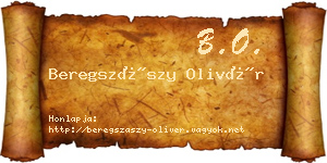 Beregszászy Olivér névjegykártya